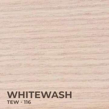 SamaN Interior Water Based Wood Stain - Natural Stain for Furniture, Moldings, Wood Paneling, Cabinets (Whitewash TEW-116-12, 12 oz)