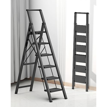 COROCO 6 Step Ladder - Lightweight & Sturdy for Home Use