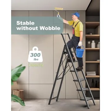 COROCO 6 Step Ladder - Lightweight & Sturdy for Home Use