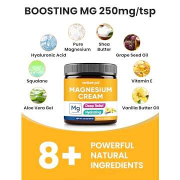 Venture Pal Magnesium Lotion for Muscle Relief & Relaxation