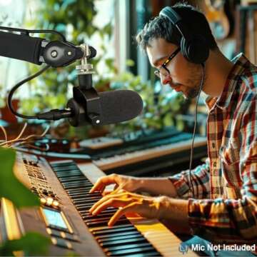 Windscreen for Rode Podmic, 2Pack Microphone Pop Filter Foam Cover Compatible with Rode Podmic, Procaster, Podcaster, NT1, NT-USB, Mic Cover Replacement for Noise Reduction By ChromLives, Black