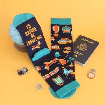 Funny Traveling Socks for Men & Women - Perfect Gift