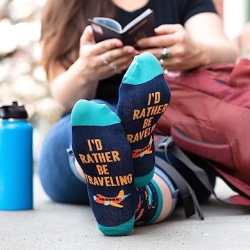 Funny Traveling Socks for Men & Women - Perfect Gift