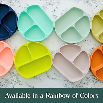 Simka Rose Baby Suction Plate - Safe Silicone, Easy to Clean