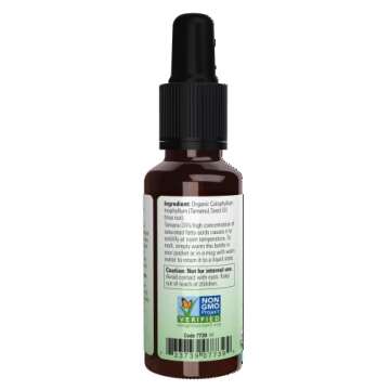 NOW Foods Solutions, Organic Tamanu Oil, Certified Organic and 100% Pure, Promotes Hydration and Rejuvenation, 1-Ounce