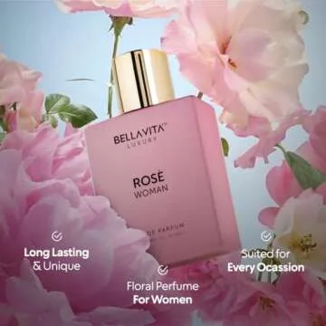 Bella Vita Luxury Rose Women's Eau De Parfum (3.4 fl. oz.) | Floral, Oriental & sweet Perfume for Women | Notes: Amber Vanilla, Black Currant, Rose, Jasmine | Vegan & Cruelty-Free