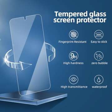 NEW'C Samsung Galaxy S25 Tempered Glass Screen Protectors 3 Pack