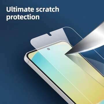 NEW'C Samsung Galaxy S25 Tempered Glass Screen Protectors 3 Pack