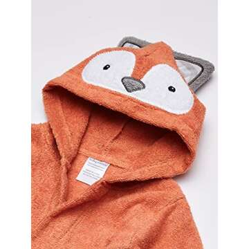 Baby Aspen "Rub-a-Dub, Fox in The Tub Fox Hooded Towel/Baby Robe, 0-9 Months