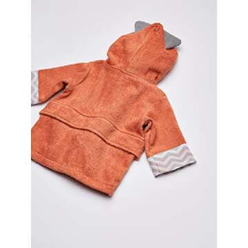 Baby Aspen "Rub-a-Dub, Fox in The Tub Fox Hooded Towel/Baby Robe, 0-9 Months