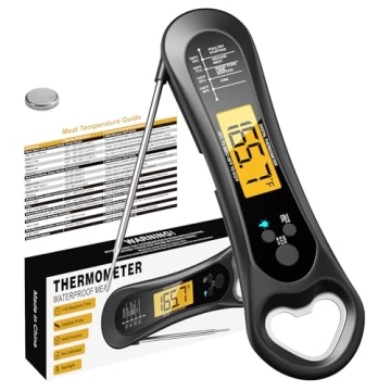 Biison Instant Read Waterproof Meat Thermometer for BBQ