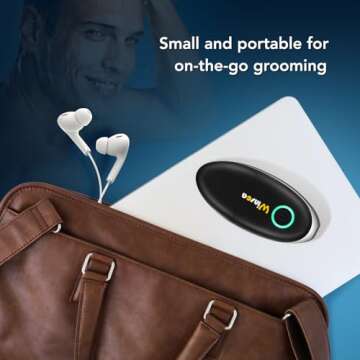Winsea Ear and Nose Hair Trimmer for Men and Women – Travel Trimmer, High-Precision Nose Shaver, USB Rechargeable, Waterproof, Safe & Quiet Operation, Portable Ear Hair Remover Design
