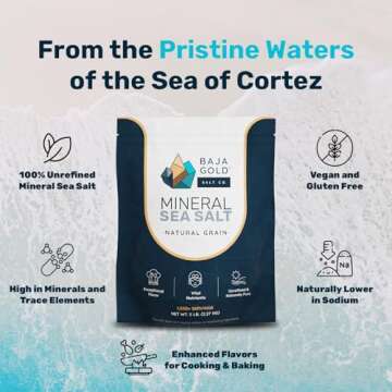 Baja Gold Mineral Sea Salt - Organic Low Sodium Sea Salt