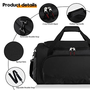 Large 55L Sports Duffle Bag - Ideal for Gym & Travel