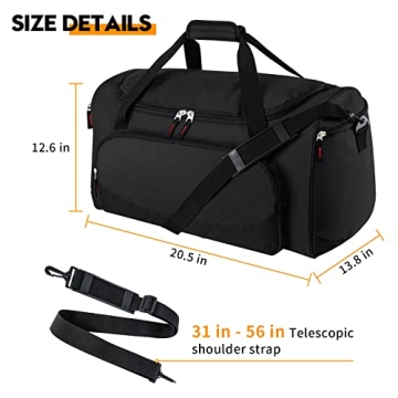 Large 55L Sports Duffle Bag - Ideal for Gym & Travel