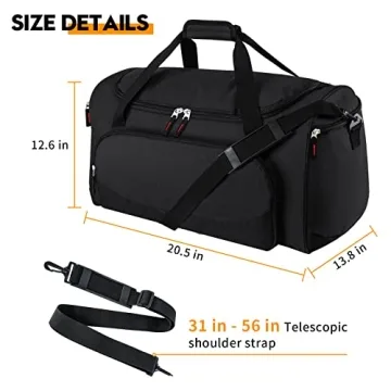 Large 55L Sports Duffle Bag - Ideal for Gym & Travel