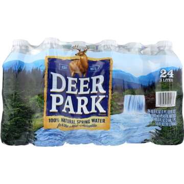 Deer Park Bottled Spring Water, 16.9 Ounce (24 Bottles)
