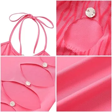 Trendy Amiblvowa Hollow Out Dress for Women Summer Party