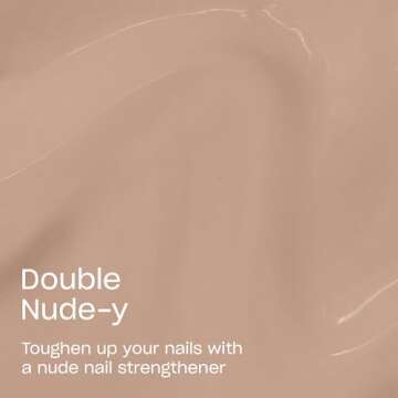 OPI Nail Envy Strengthener Double Nude-y | Sheer Soft Neutral Crème Strengthening Nail Polish Treatment | For Weak & Thin Nails