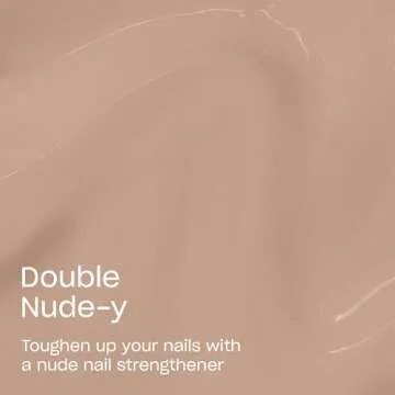 OPI Nail Envy Strengthener Double Nude-y | Sheer Soft Neutral Crème Strengthening Nail Polish Treatment | For Weak & Thin Nails