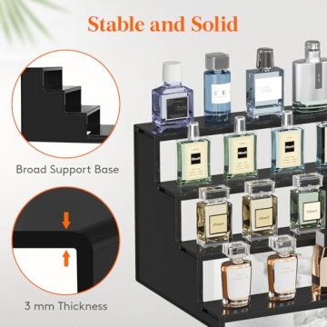 Lifewit 12 Inch Dark Cologne Stand - Perfume Organizer