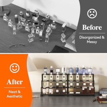 Lifewit 12 Inch Dark Cologne Stand - Perfume Organizer