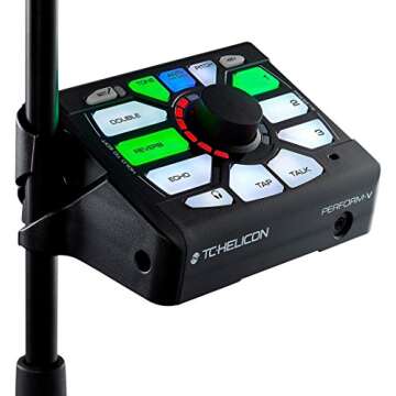 TC Helicon PERFORM-V Ultimate Mic Stand-Mount Vocal Processor for Quick and Easy Studio-Quality Sound with Expandable Effects