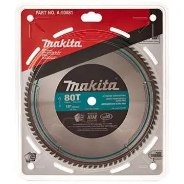 Makita A-93681 10-Inch 80 Tooth Micro Polished Mitersaw Blade Silver