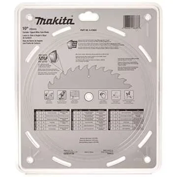 Makita A-93681 10-Inch 80 Tooth Micro Polished Mitersaw Blade Silver