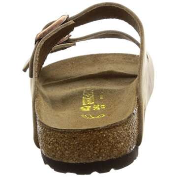 Birkenstock Arizona Sandal in Waxy Leather Tobacco Brown