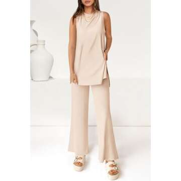 PRETTYGARDEN Women's 2 Piece Lounge Set - Trendy Summer Outfit for Ultimate Comfort