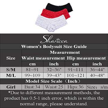 SHARICCA Womens Sexy Mesh Ruffle Panties Booty Boy Shorts Underwear (White, S/M)
