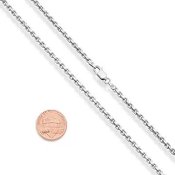 Miabella 3mm Sterling Silver Box Chain for Men