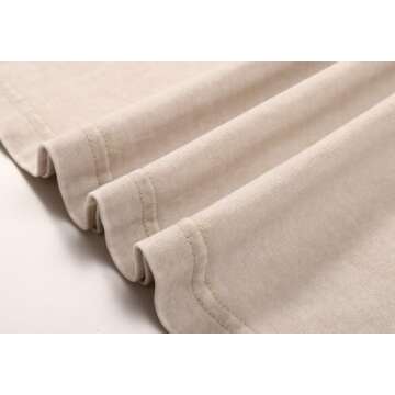 3 Pcs Oversized Heavy Cotton Summer T-Shirts Vintage Unisex Short Sleeves Casual Loose Basic Tops(Beige+Beige+Beige XL)