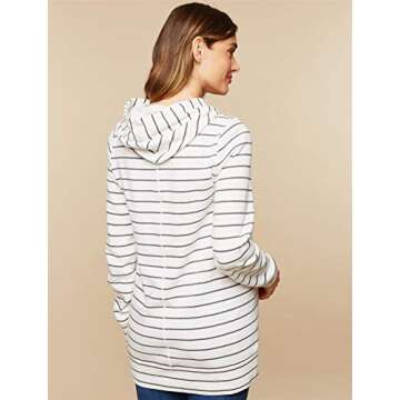 Motherhood Maternity Women's Maternity French Terry Hooded Sweatshirt