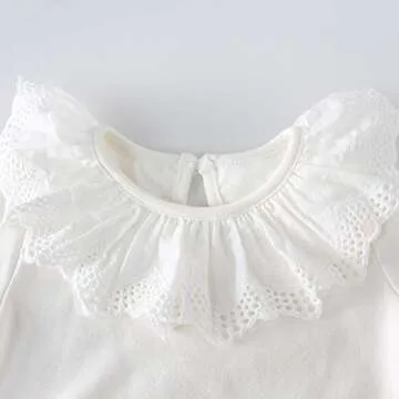 Askwind Baby Girls Knit Striped Polka Dot Romper Cute Strap Sleeveless Jumpsuit Bodysuit (White, 18-24 Months)