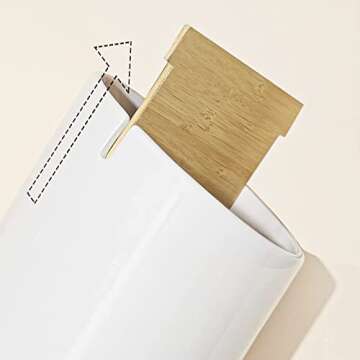 LIFVER 7.2″ Stable Kitchen Utensil Holder Ceramic Organizer