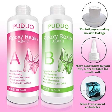Puduo Epoxy Resin Kit for Jewelry Making and Crafts