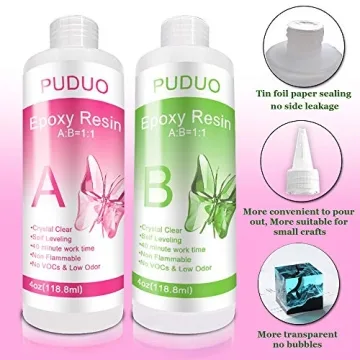 Puduo Epoxy Resin Kit for Jewelry Making and Crafts