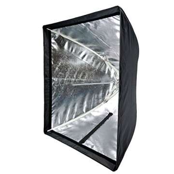 Neewer 28" x 28"/70cm x 70cm Speedlite, Studio Flash, Speedlight and Umbrella Softbox with Carrying Bag for Portrait or Product Photography