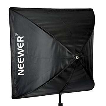 Neewer 28" x 28"/70cm x 70cm Speedlite, Studio Flash, Speedlight and Umbrella Softbox with Carrying Bag for Portrait or Product Photography