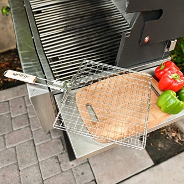 GrillPackz Portable Stainless-Steel BBQ Grill Basket