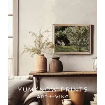 YUMKNOW Farmhouse Portrait Picture Living Room 11 x 14 Art Print - Rustic Vintage Decor for Bedroom - Lady Women Reading Oil Painting - Art Deco Wall Art for - Antique Poster - Gift for Book Lover