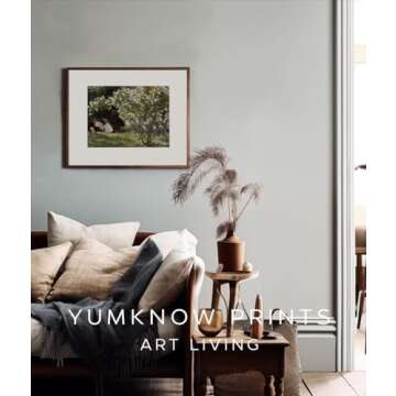 YUMKNOW Farmhouse Portrait Picture Living Room 11 x 14 Art Print - Rustic Vintage Decor for Bedroom - Lady Women Reading Oil Painting - Art Deco Wall Art for - Antique Poster - Gift for Book Lover