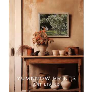 YUMKNOW Farmhouse Portrait Picture Living Room 11 x 14 Art Print - Rustic Vintage Decor for Bedroom - Lady Women Reading Oil Painting - Art Deco Wall Art for - Antique Poster - Gift for Book Lover