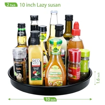 Amolliar 10 Inch Lazy Susan for Kitchen and Home Storage