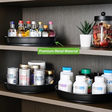 Amolliar 10 Inch Lazy Susan for Kitchen and Home Storage