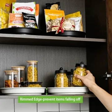 Amolliar 10 Inch Lazy Susan for Kitchen and Home Storage