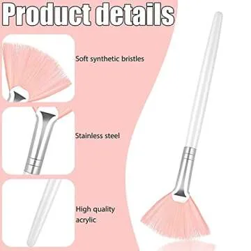 Patelai 14 Piece Fan Brushes for Makeup & Skincare