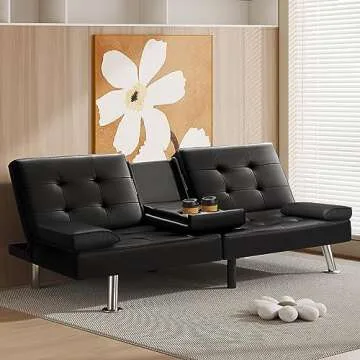 VICTONE Futon Sofa Bed Stylish Convertible Couch Bed